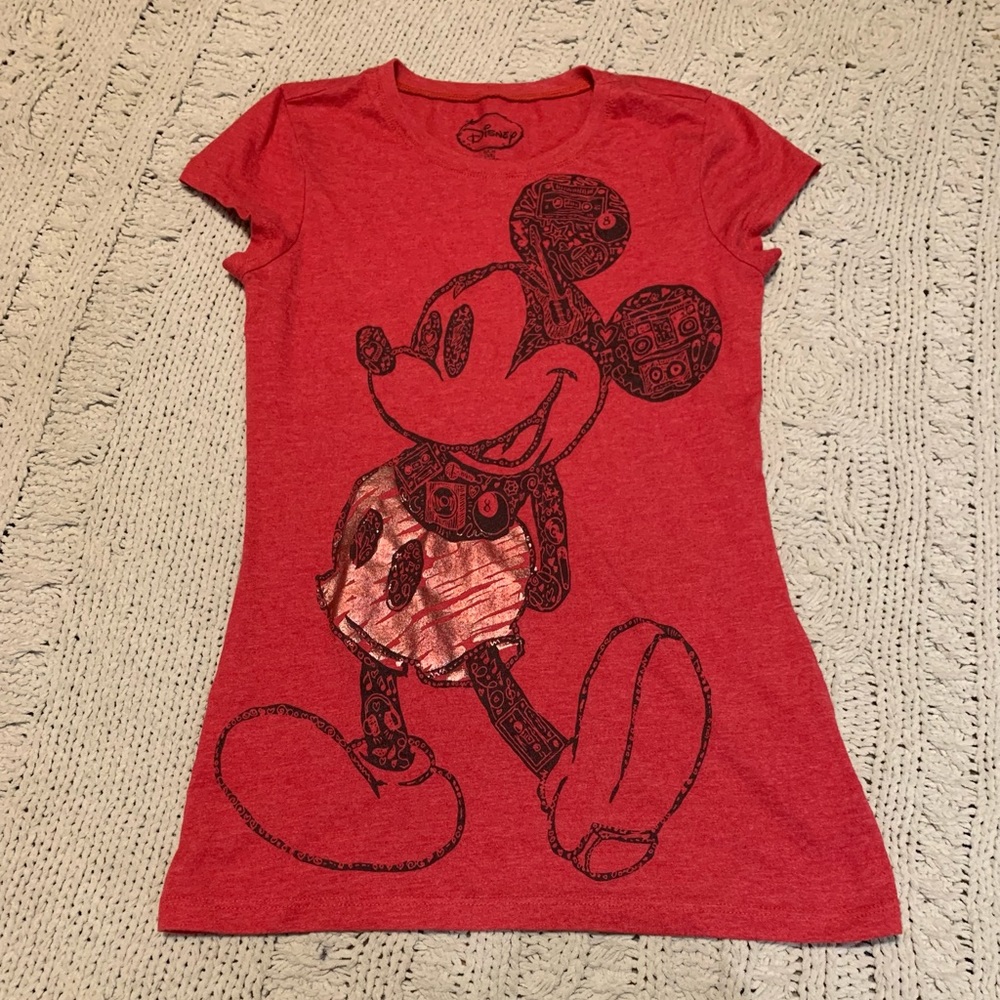 Mickey Mouse red top size small